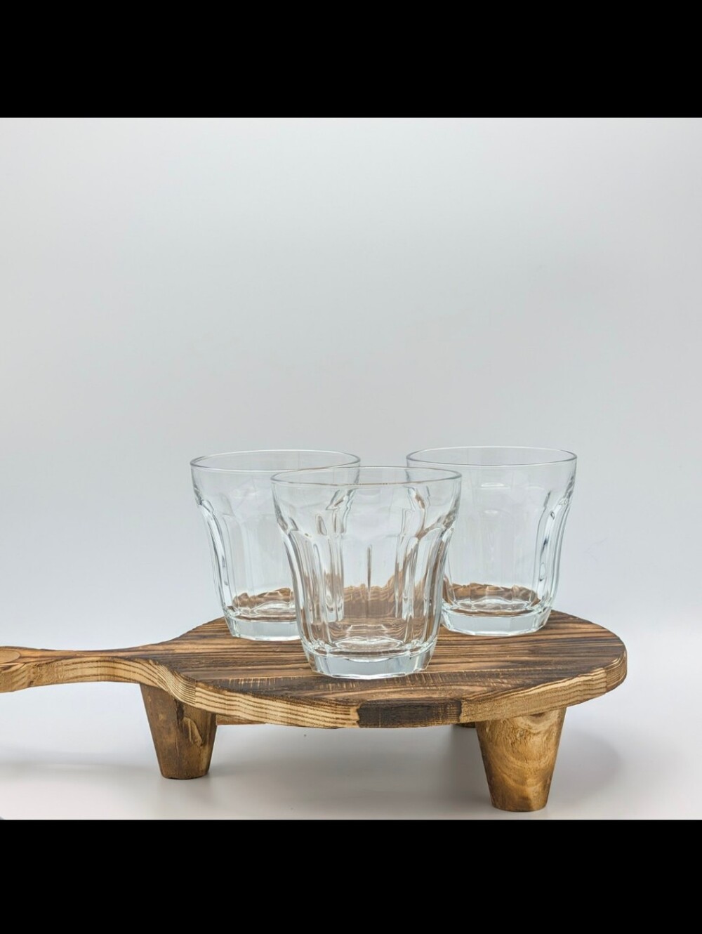 Vintage Pasabahce Palaks Baroque Paneled Glasses Set of 3